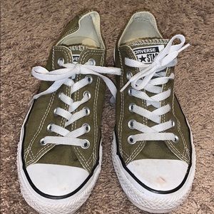 Olive green Converse